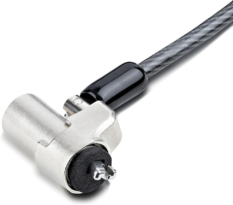 StarTech.com Laptop Cable Lock Compatible With Noble Wedge; 6Ft (2m), Anti-Theft Keyed Lock, Security Cable for Dell XPS/Latitude/2-in-1 Notebooks, Steel Cable Lock For Laptop (NBLWK-LAPTOP-LOCK