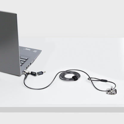 StarTech.com Nano Laptop Cable Lock, 6ft (2m), Anti-Theft Keyed Lock, Security Cable Locks Nano Slot Notebooks, For EliteBook/2-1 Laptops, Steel Cable Lock For Laptop (NANOK-LAPTOP-LOCK