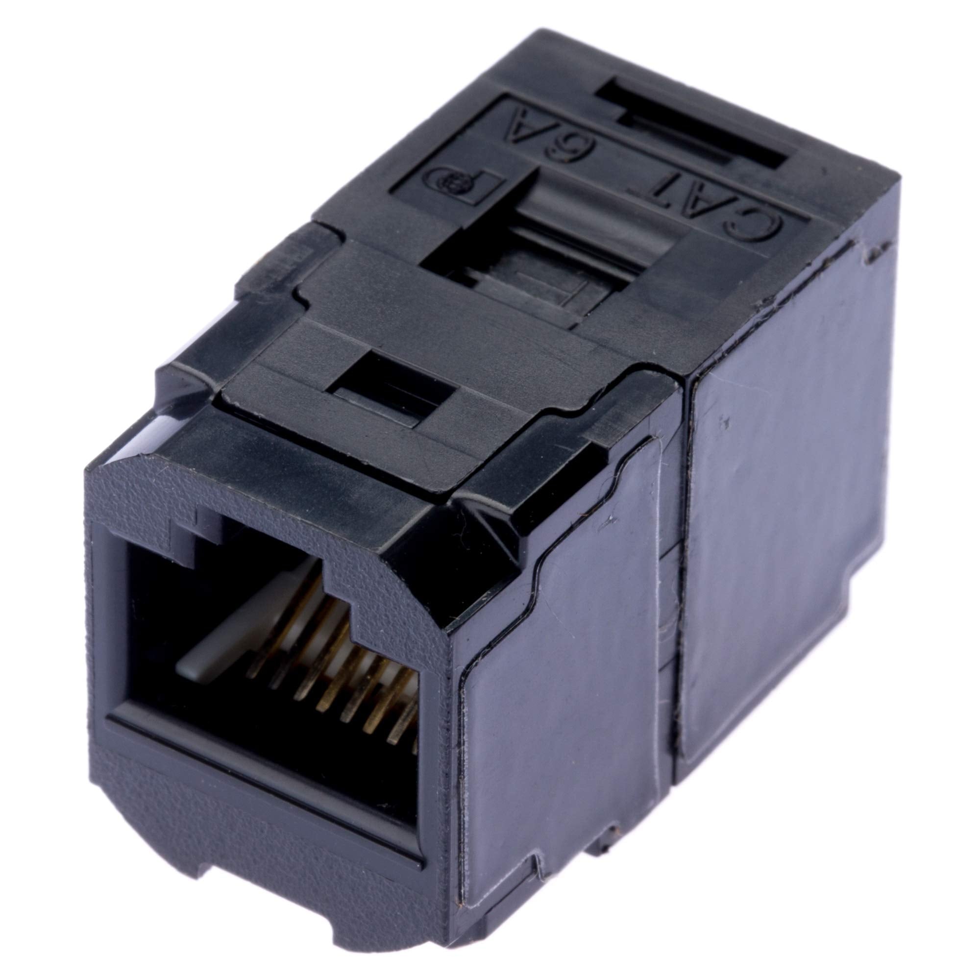 Panduit CC6X88BL - Conector (RJ45, Negro, ABS sintéticos, RoHS, 15,9 mm, 28,7 mm