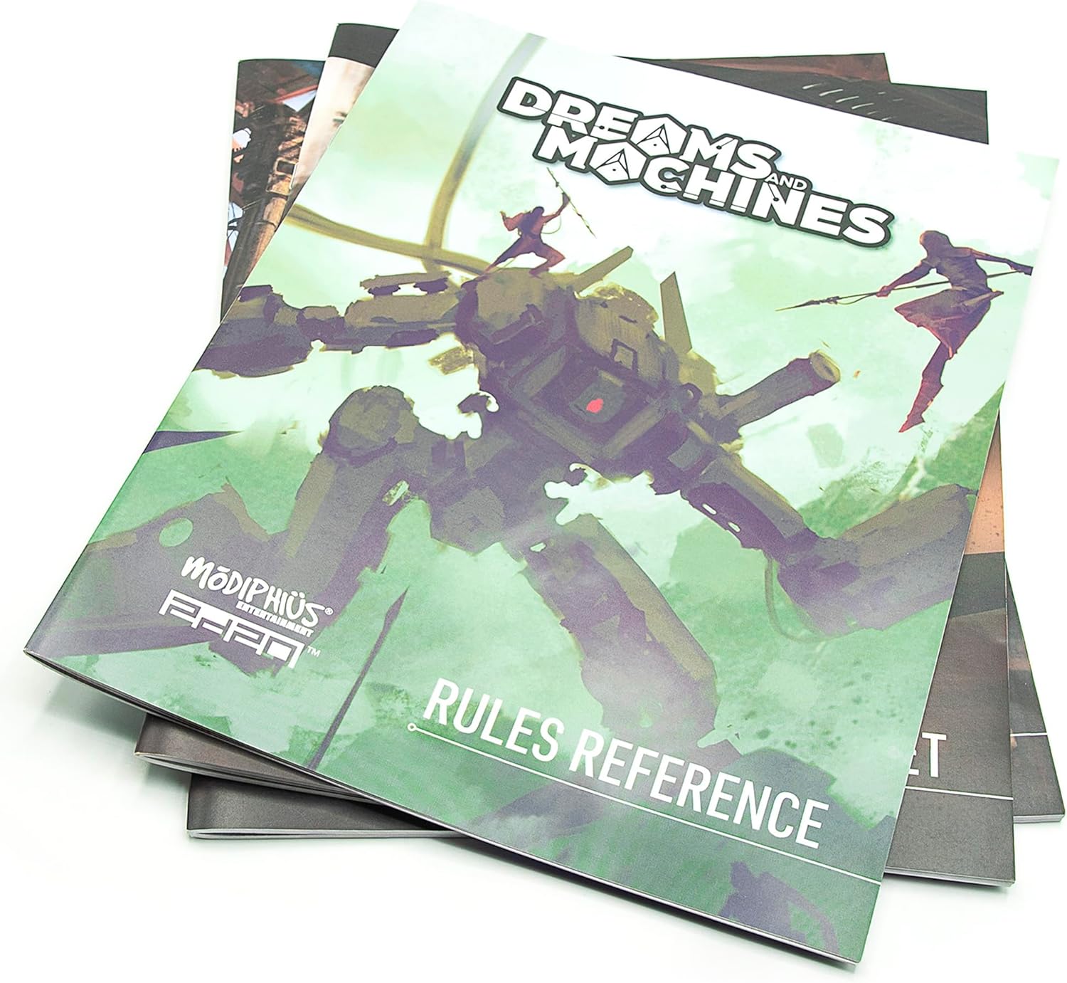 Modiphius: Dreams and Machines: RPG Starter Set to Play & Explore The World of Evera Prime, Booklet, Dice, Cards & More