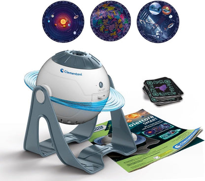 Clementoni - Science Lab-Projecteur des étoiles, Super-Jeu Scientifique Enfants 8 Ans, Planétarium Lumineux Astronomique Constellations, Planètes Système Solaire, Galaxies, Couleur Italienne, 19338