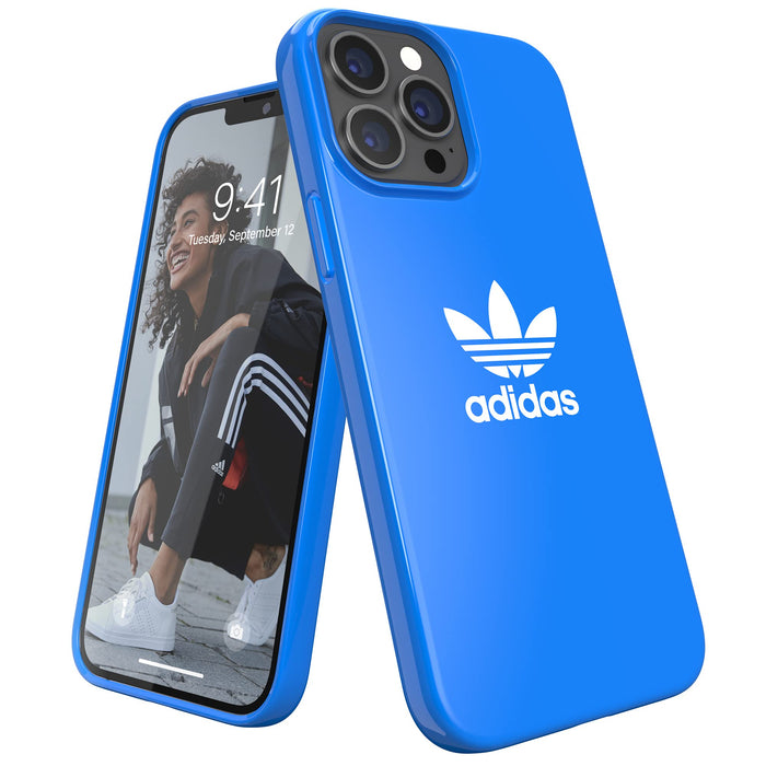 adidas Phone Case Designed for iPhone 13 PRO Max, Drop Proof Cases, Raised Edges Shockproof, Original Protective Case, Bluebird