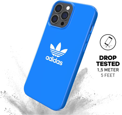 adidas Phone Case Designed for iPhone 13 PRO Max, Drop Proof Cases, Raised Edges Shockproof, Original Protective Case, Bluebird