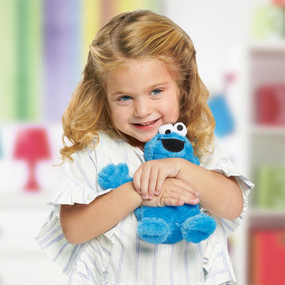 Just Play Sesame Street Friends 8-inch Cookie Monster Sustainable Plush Stuffed Animal, Kids Toys for Ages 18 Month