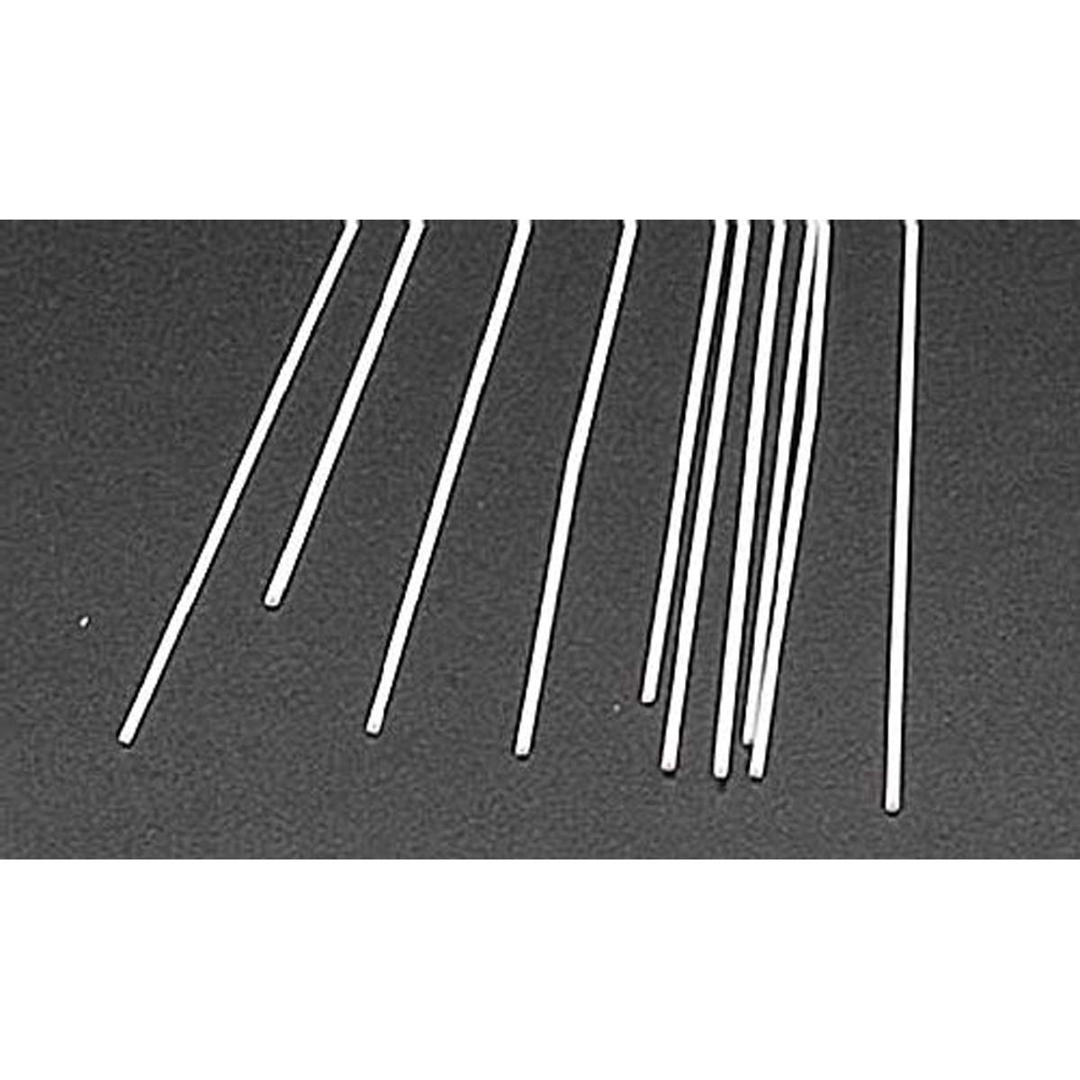Plastruct - Rod Round Styrene 0.5Mm 250Mm 10X Mr-20