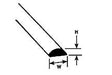 90886 1/2 Round Rod 0.5cm x 25cm (5