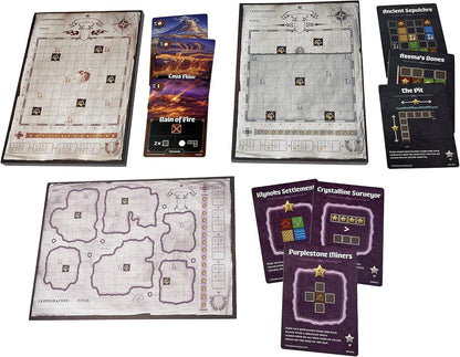 Thunderworks Games: Cartographers Map Pack Collection - Expansion Map Set Contains Nebblis, Affril & Undercity, Ages 10+, 1-75 Players, 30-45 Minutes