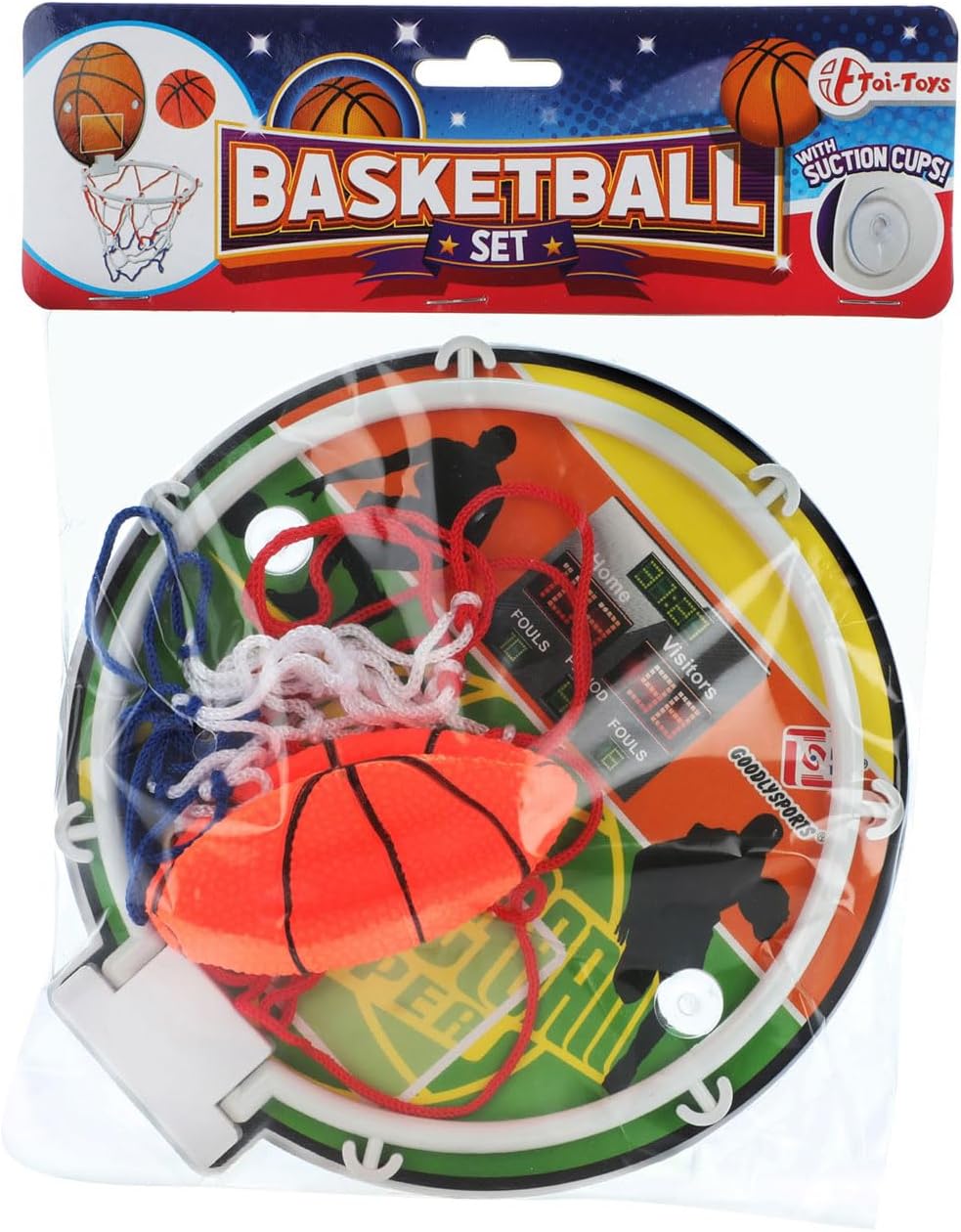Toi-Toys Mini Basketball Spielzeug mit Korb und Ball