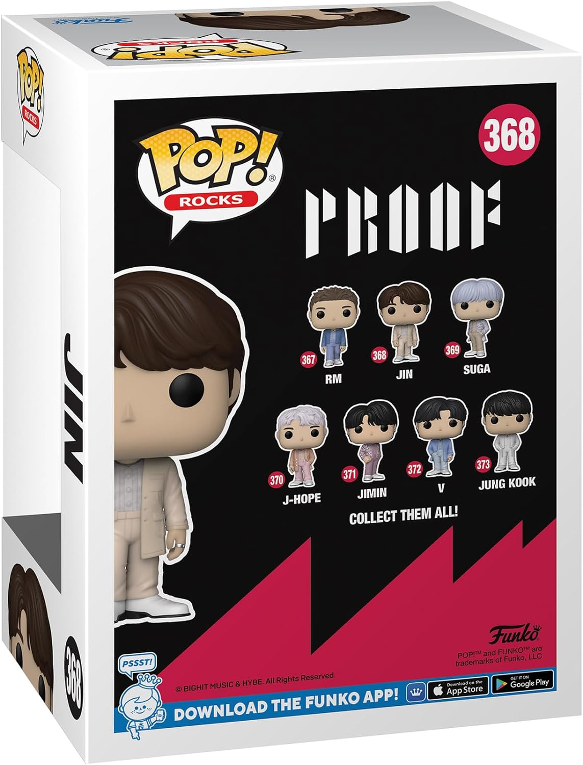 Funko POP! Rocks: BTS - Jin - Collectable Vinyl Figure - Gift Idea - Official Merchandise - Toys for Kids & Adults - Music Fans - Model Figure for Collectors and Display