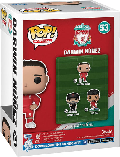 Funko POP! Soccer: Liverpool FC - Darwin Nunez - Collectable Vinyl Figure - Gift Idea - Official Merchandise - Toys for Kids & Adults - Sports Fans - Model Figure for Collectors and Display