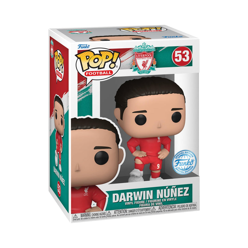 Funko POP! Soccer: Liverpool FC - Darwin Nunez - Collectable Vinyl Figure - Gift Idea - Official Merchandise - Toys for Kids & Adults - Sports Fans - Model Figure for Collectors and Display