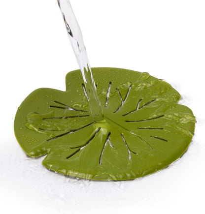 Peleg Design Lilytub: Drain Hair Catcher - Fun Lily Pad-Shaped Shower Drain Hair Catcher w/Suction Cups | Silicone Hair Catcher | Shower Drain Hair Catcher for Drains of Up to 4” | Cute Drain Cover