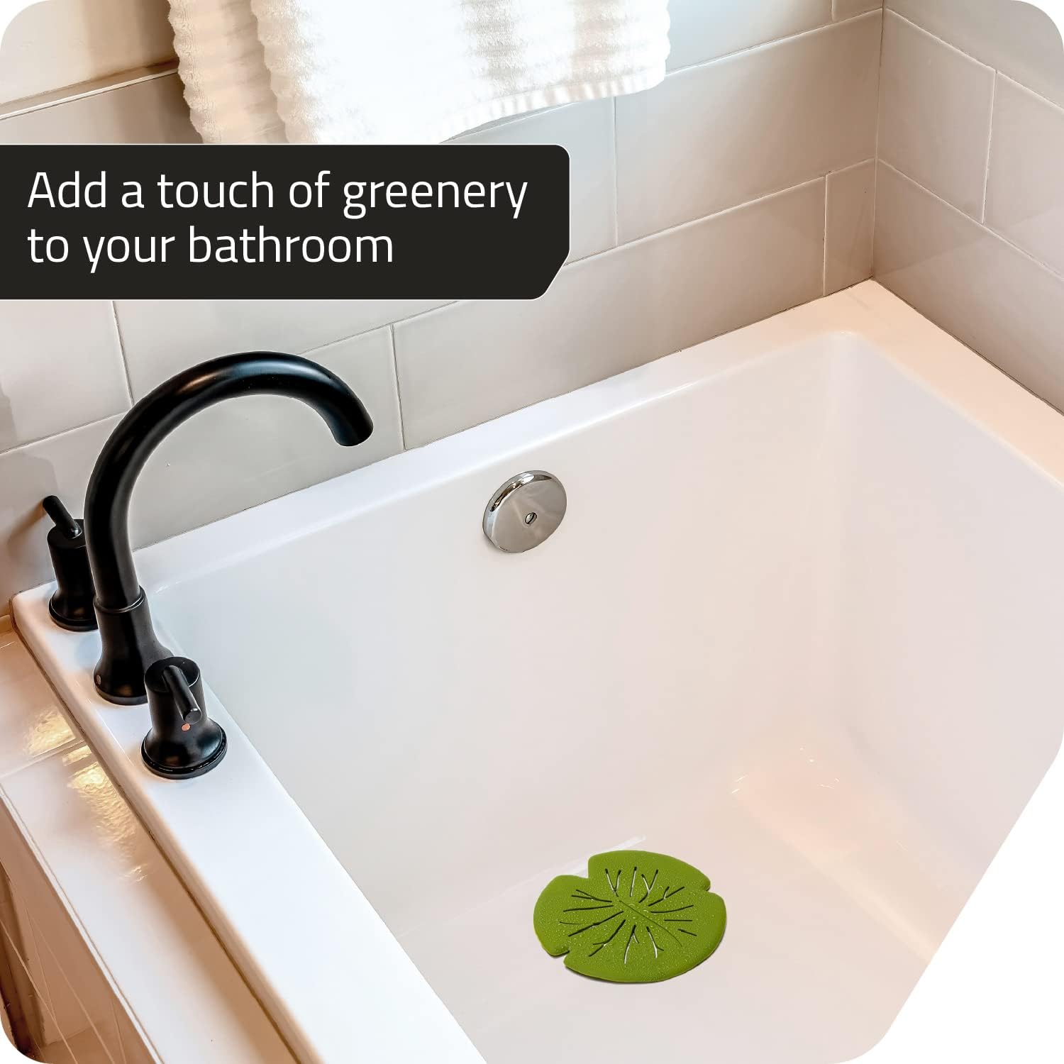 Peleg Design Lilytub: Drain Hair Catcher - Fun Lily Pad-Shaped Shower Drain Hair Catcher w/Suction Cups | Silicone Hair Catcher | Shower Drain Hair Catcher for Drains of Up to 4” | Cute Drain Cover