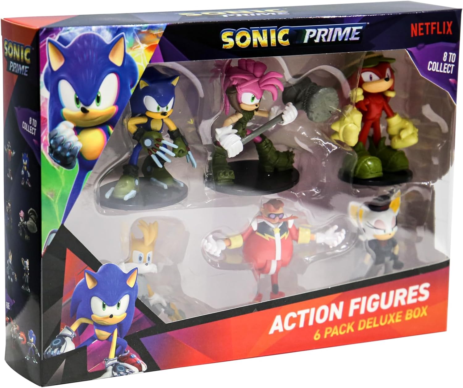 AMO TOYS SONIC - Articulated Action Figure 6 pack S1 Asst. (6070SON