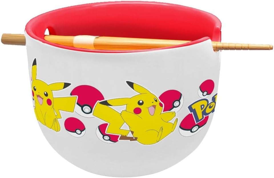 Pokemon - Pikachu - BOL à Ramen Avec Baguette - 450 ml