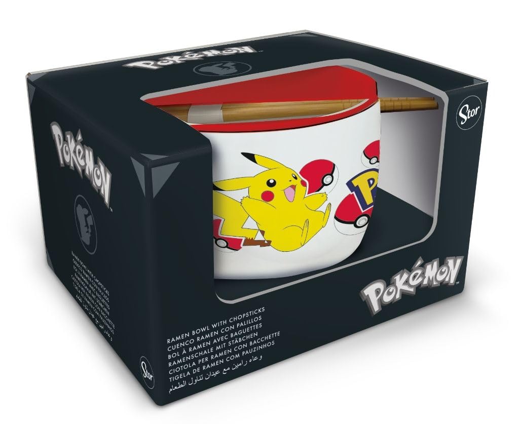 Pokemon - Pikachu - BOL à Ramen Avec Baguette - 450 ml
