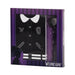 Wednesday Varsity-Gift Box with Diary and Fashion Ballpoint Pen, Black