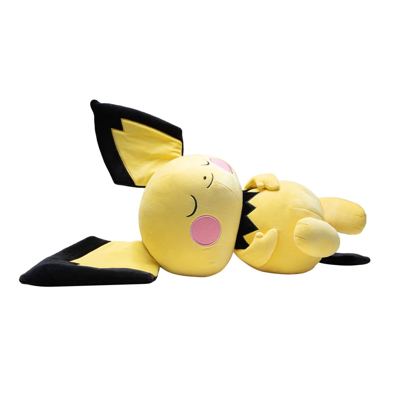Pokémon PKW3113 Official & Premium Quality 18-inch Pichu Adorable, Ultra-Soft, Plush Toy, Perfect for Playing & Displaying-Gotta Catch ‘Em All, Black