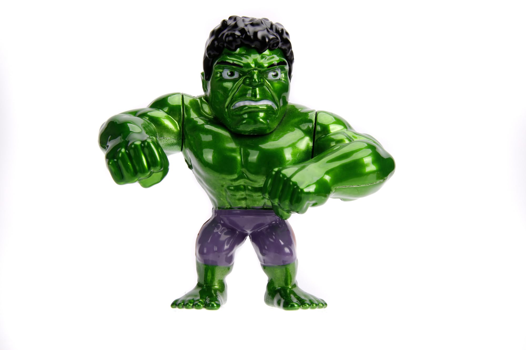 Jada- Figura Hulk- Figura de 10cm, Coleccionable, metálica con Licencia Oficial. (253221001