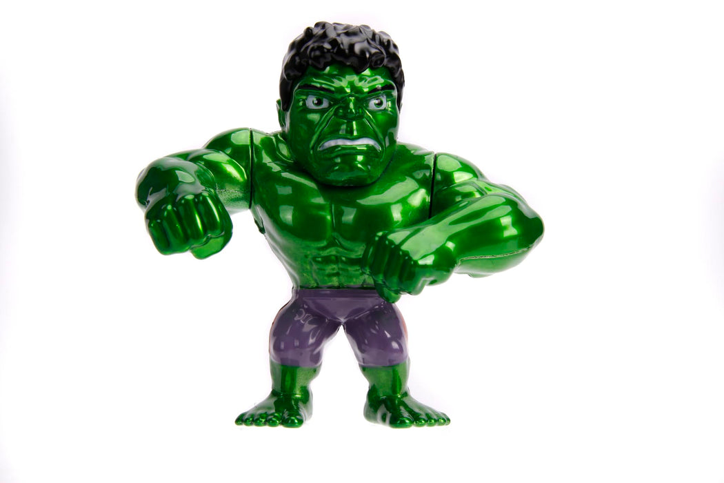 Jada- Figura Hulk- Figura de 10cm, Coleccionable, metálica con Licencia Oficial. (253221001