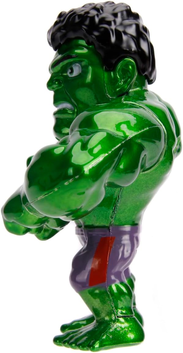 Jada- Figura Hulk- Figura de 10cm, Coleccionable, metálica con Licencia Oficial. (253221001