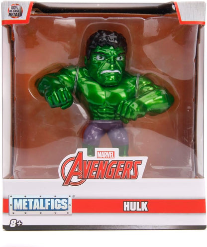 Jada- Figura Hulk- Figura de 10cm, Coleccionable, metálica con Licencia Oficial. (253221001