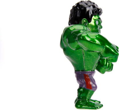 Jada- Figura Hulk- Figura de 10cm, Coleccionable, metálica con Licencia Oficial. (253221001