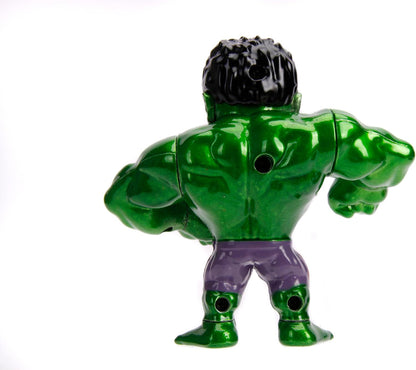 Jada- Figura Hulk- Figura de 10cm, Coleccionable, metálica con Licencia Oficial. (253221001