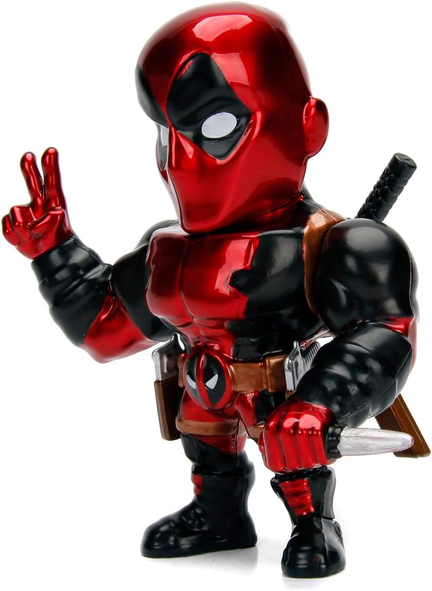 Jada - Deadpool Figura 10 cm en Metal Licencia auténtica Marvel, Altamente Coleccionable (253221006
