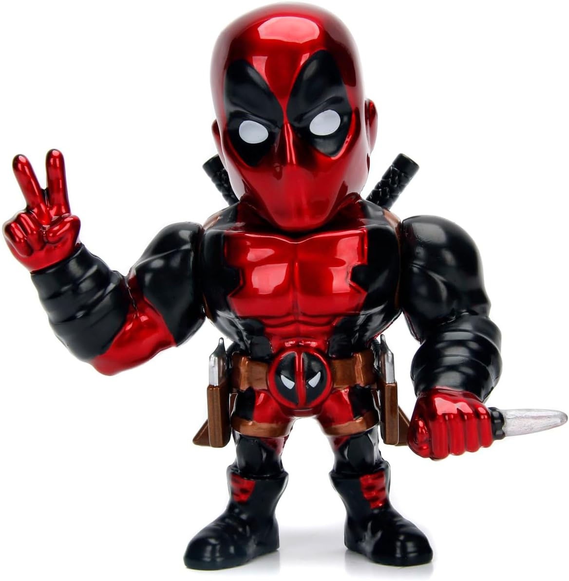 Jada - Deadpool Figura 10 cm en Metal Licencia auténtica Marvel, Altamente Coleccionable (253221006