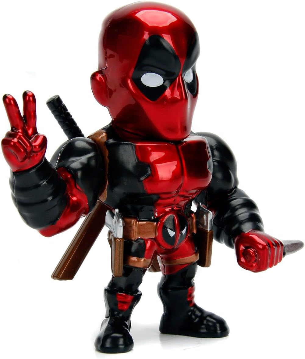 Jada - Deadpool Figura 10 cm en Metal Licencia auténtica Marvel, Altamente Coleccionable (253221006