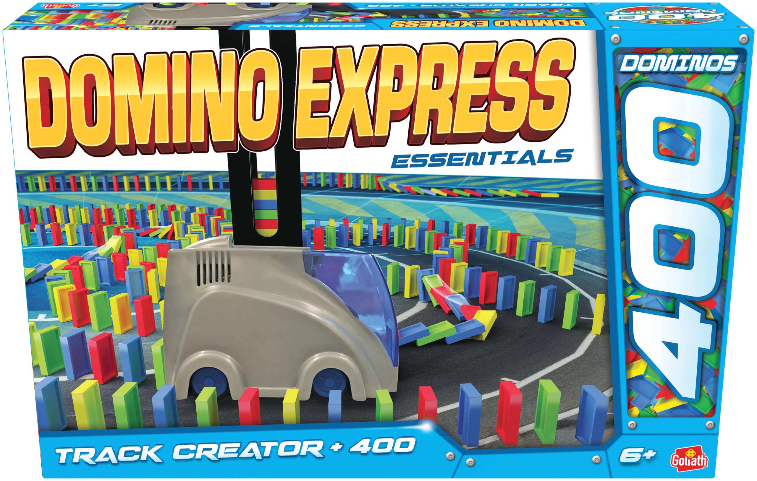Dominoes Express Track Creator + 400 Dominoes - Building Game for 1 Player and + - Special Effects - Puffing Stunts - Dominoes Game for Children aged 6 Years and Above - Create Your Own Course Without