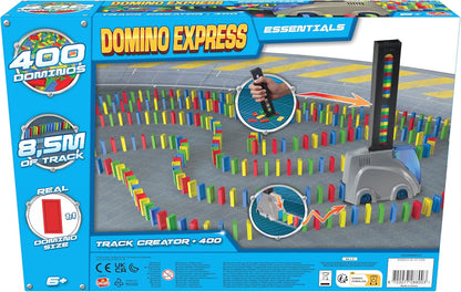 Dominoes Express Track Creator + 400 Dominoes - Building Game for 1 Player and + - Special Effects - Puffing Stunts - Dominoes Game for Children aged 6 Years and Above - Create Your Own Course Without