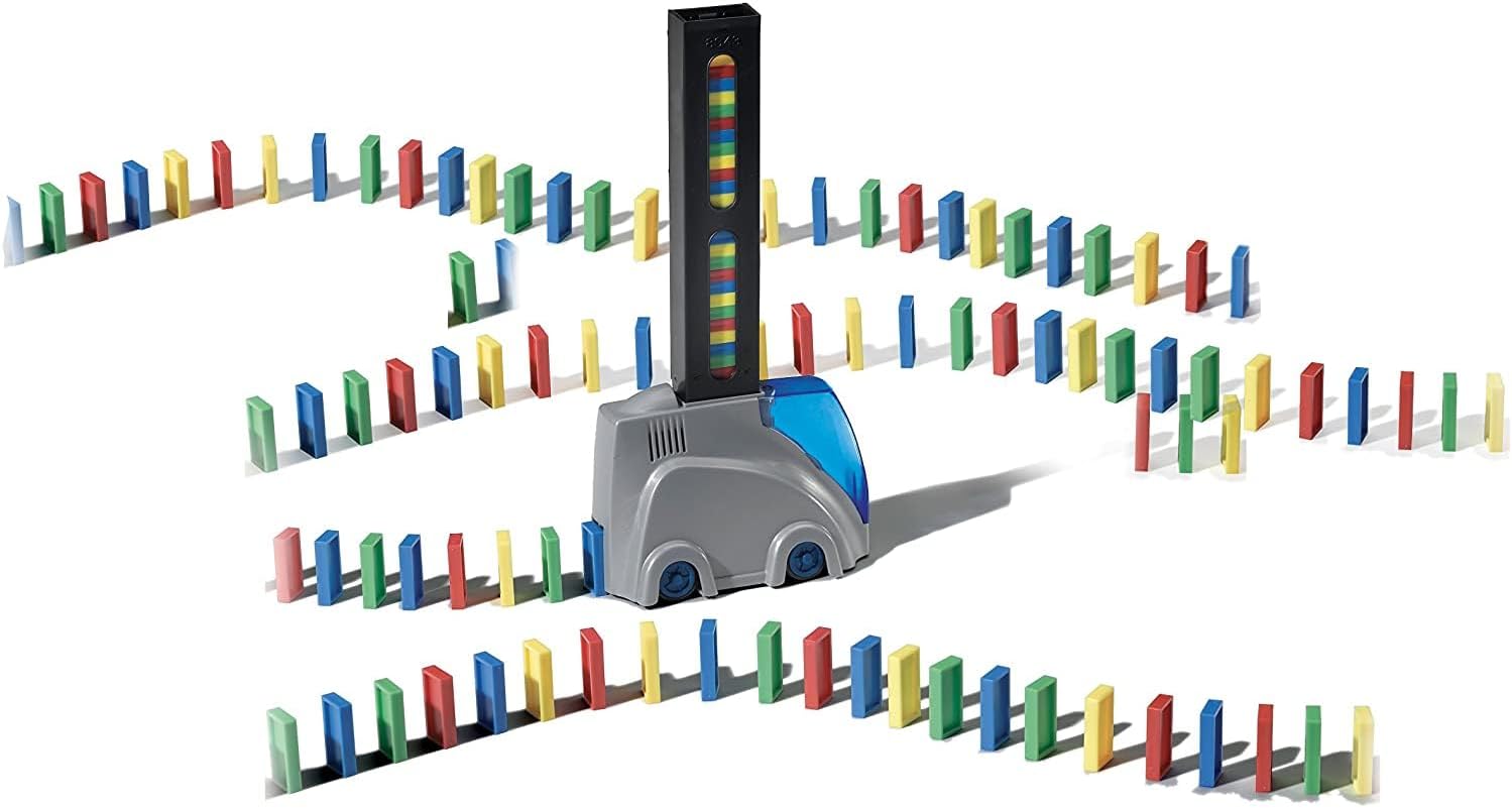 Dominoes Express Track Creator + 400 Dominoes - Building Game for 1 Player and + - Special Effects - Puffing Stunts - Dominoes Game for Children aged 6 Years and Above - Create Your Own Course Without