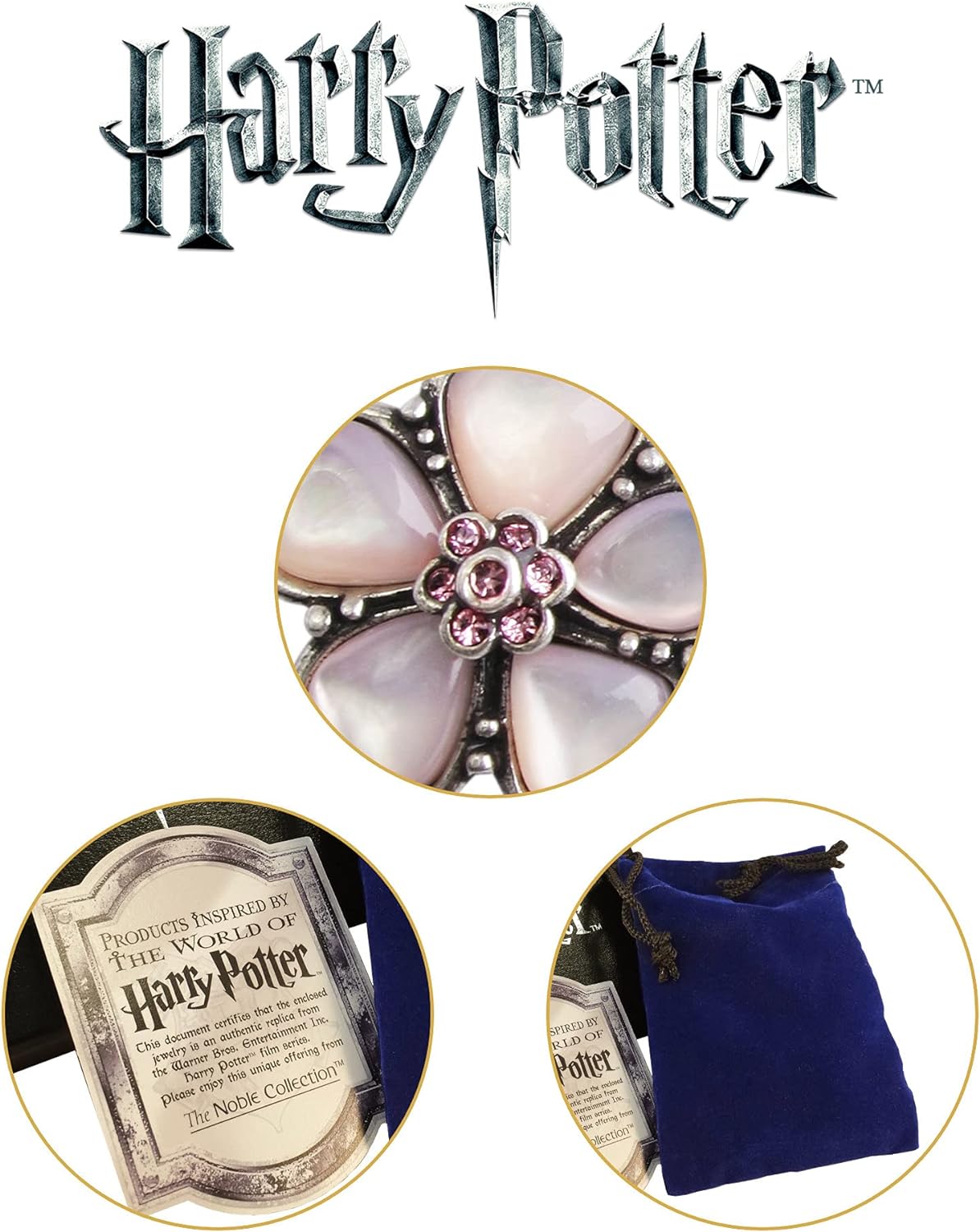 Noble Collection Harry Potter Replica 1/1 Hermione Granger´s Yule Ball Earrings (silver plated