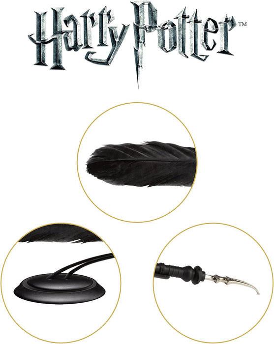 The Noble Collection Harry Potter Professor Umbridge Quill - 9.5in (24cm) Black Replica Quill - Officially Licensed Harry Potter Film Set Movie Props Gifts