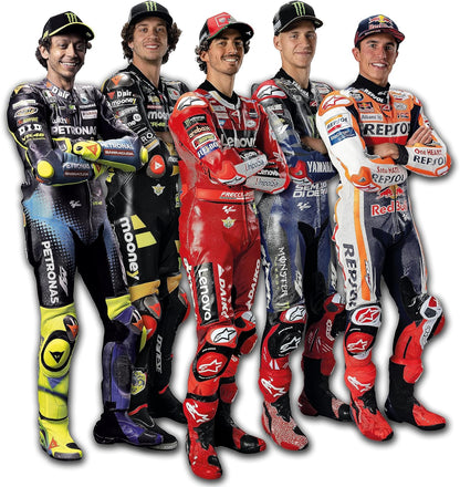 Clementoni - Moto GP Tisch Gesellschaft Erwachsene, Spaß für die ganze Familie, basierend auf Sport, 2-6 Spieler, Weltspiel, Made in Italy, italienische Farbe, 16790