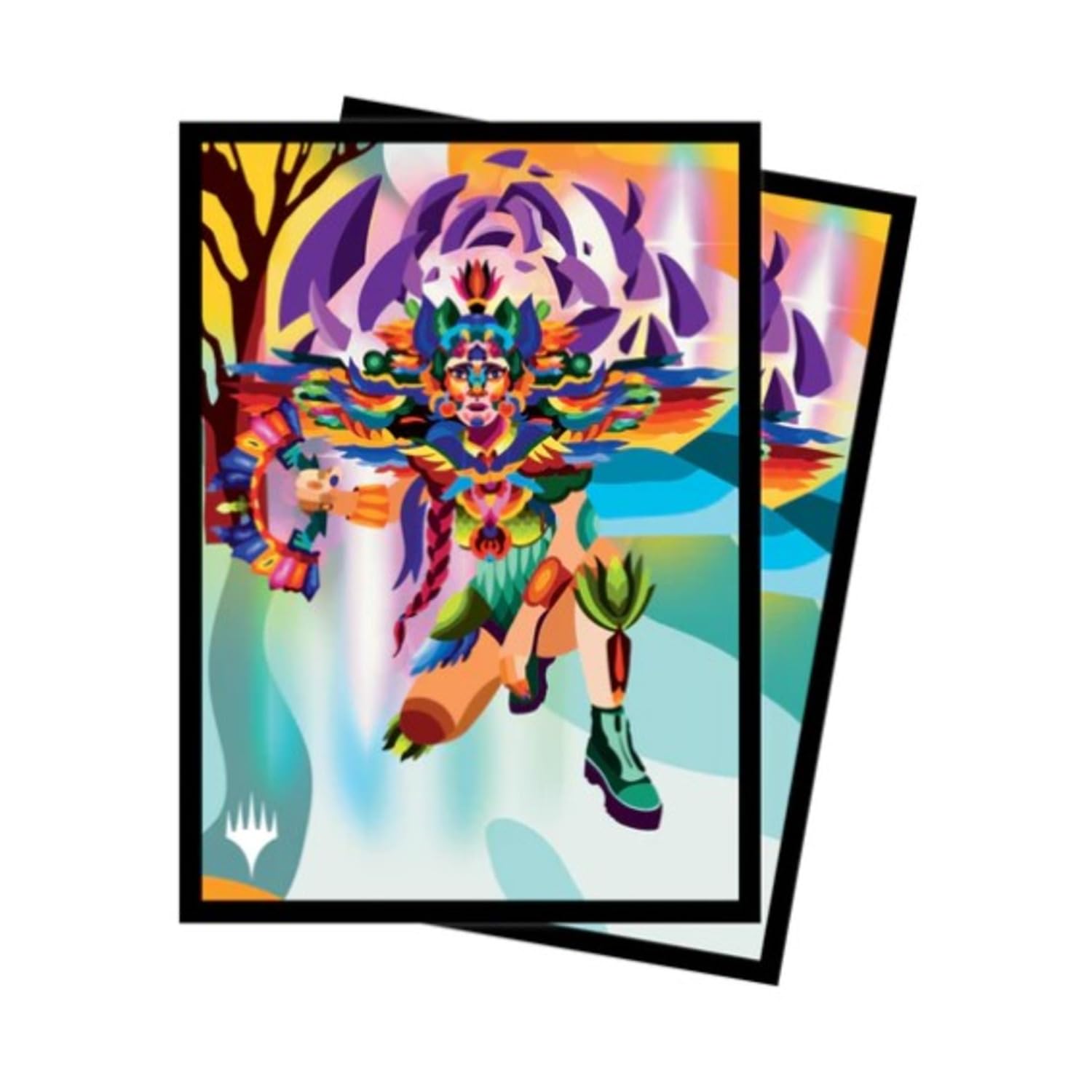 Ultra Pro - The Lost Caverns of Ixalan - Fundas protectoras de mazo de 100 unidades, Huatli, Poeta de Unidad para Magic: The Gathering, protege las cartas MTG de rasguños y arañazos, protector de