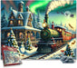 The Christmas Express Train 1000 Piece Festive Santa Jigsaw Puzzle For Adults - Family Fun Games For Xmas - Made In Britain Size 66 x 50cm