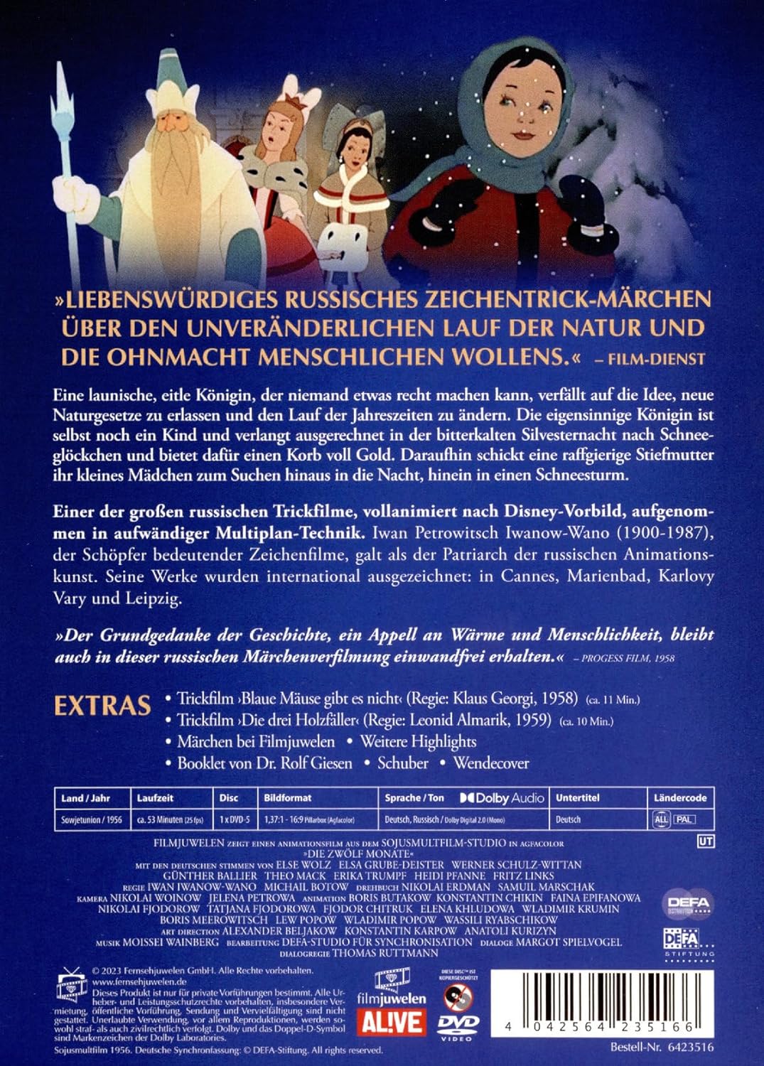Die zwölf Monate (1955) (Filmjuwelen / DEFA-Märchen