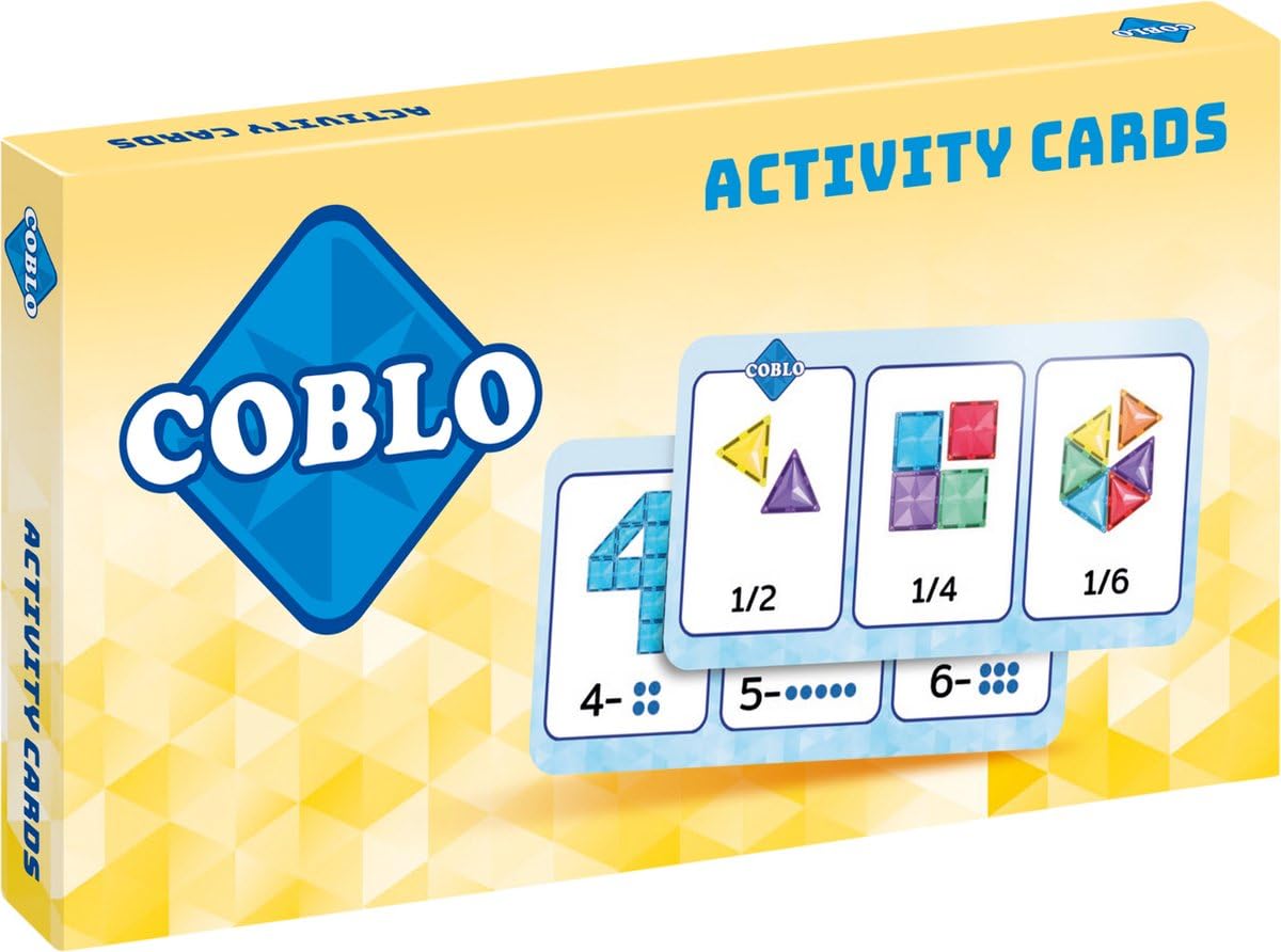 Coblo Activity Cards - 74 Educational Tasks - Gift 3 Years - Montessori Toy - Montessori Inspired - Promotes Creativity & Learning Skills - Steam Education - Toy from 3 Years