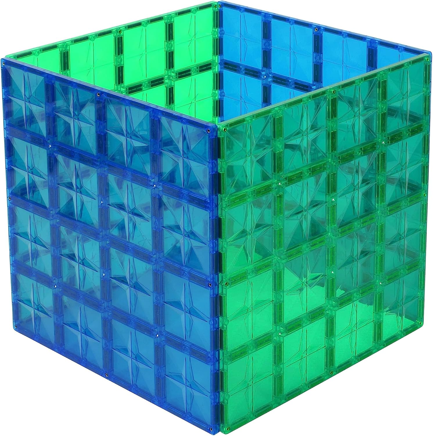 Coblo Classic - Base Plates Extension Set for Magnetic Building Blocks - Educational Toys for Creativity - Gift Idea - 2 Pieces - Green & Blue