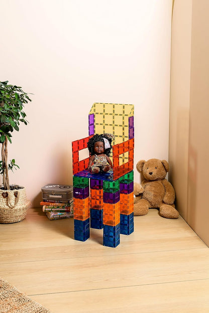Coblo Classic - Base Plates Extension Set for Magnetic Building Blocks - Educational Toys for Creativity - Gift Idea - 2 Pieces - Green & Blue