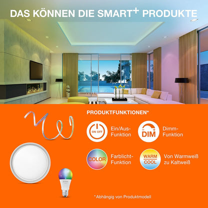 Ledvance Smart+ Standard 806Lm 9Wrgbw (60W) Mat E27 Wifi - S