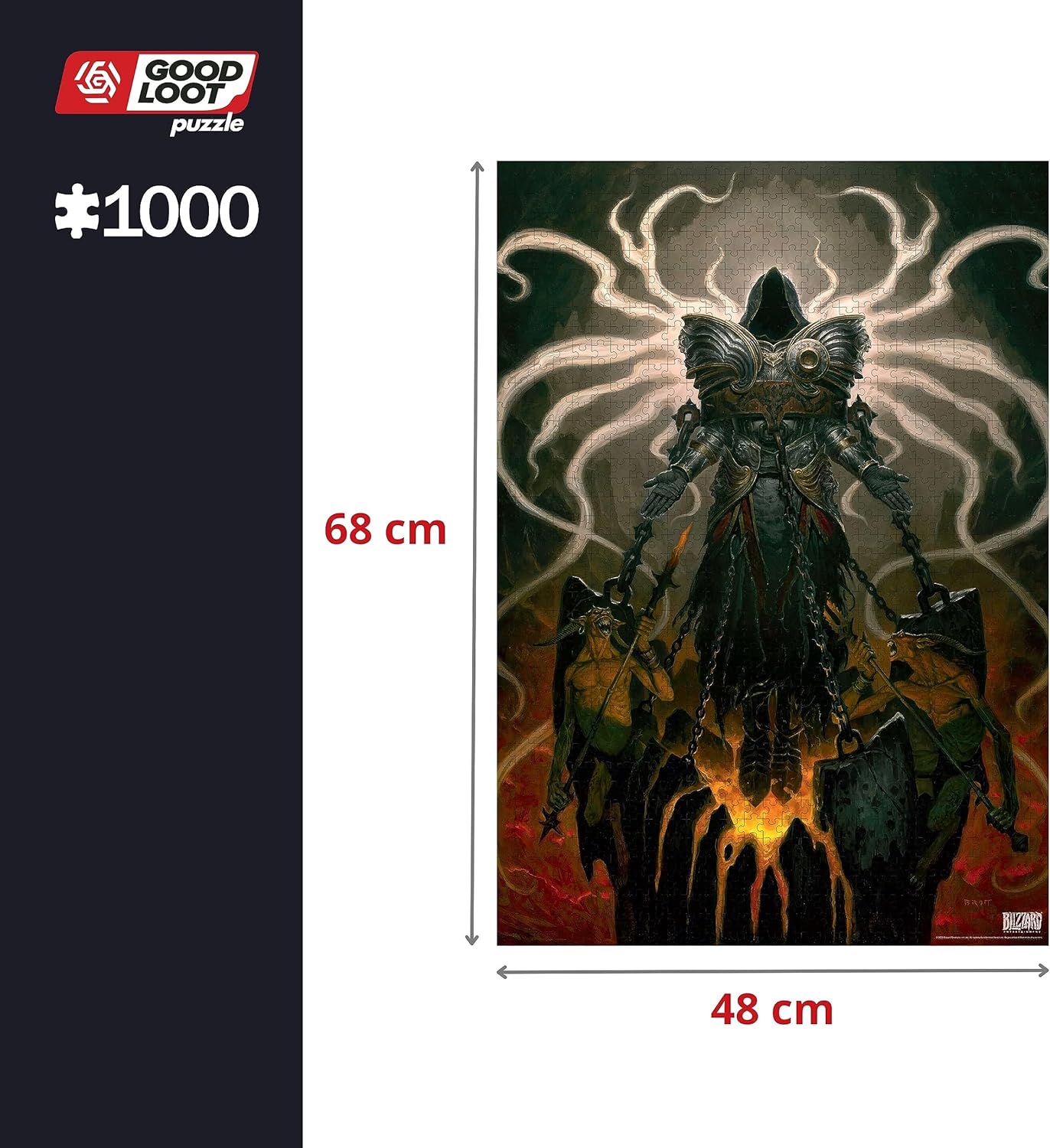 Good Loot Gaming Puzzle: Diablo IV Inarius Puzzles 1000 – Diablo Puzzle – Adult Puzzles – Classic Puzzles – Merchandise gaming Puzzle with picture – Puzzle 1000 pieces