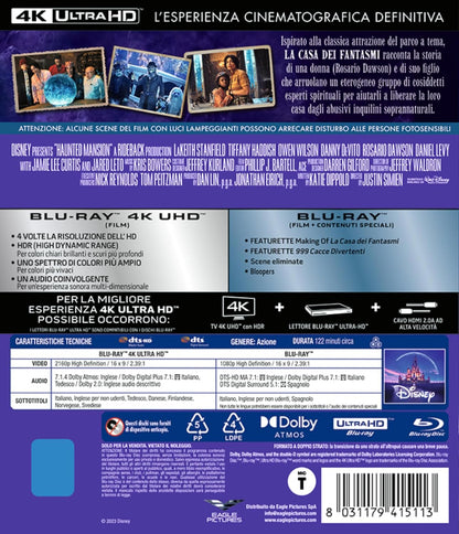 La Casa Dei Fantasmi - 4K (Bd 4K+ Bd Hd
