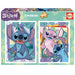 Educa - Puzzleset 2x500 Teile Puzzle | Disney Stitch. Für Kinder ab 11 Jahren, Puzzleset, Kinderpuzzle (19732