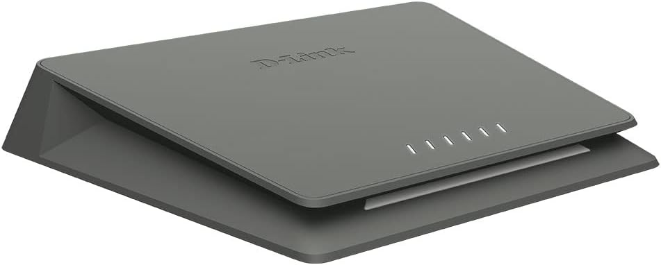 D-Link DMS-106XT 6-Port Multi-Gigabit Unmanaged Switch, 2.5 Gigabit Ethernet 5 Ports Switch, 10 Gigabit Uplink, RGB Lighting, Aluminium Alloy Case, Fanless, Turbo Mode, IGMP Snooping, Port-Base QoS