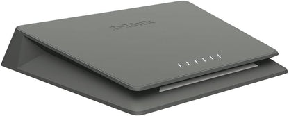 D-Link DMS-106XT 6-Port Multi-Gigabit Unmanaged Switch, 2.5 Gigabit Ethernet 5 Ports Switch, 10 Gigabit Uplink, RGB Lighting, Aluminium Alloy Case, Fanless, Turbo Mode, IGMP Snooping, Port-Base QoS
