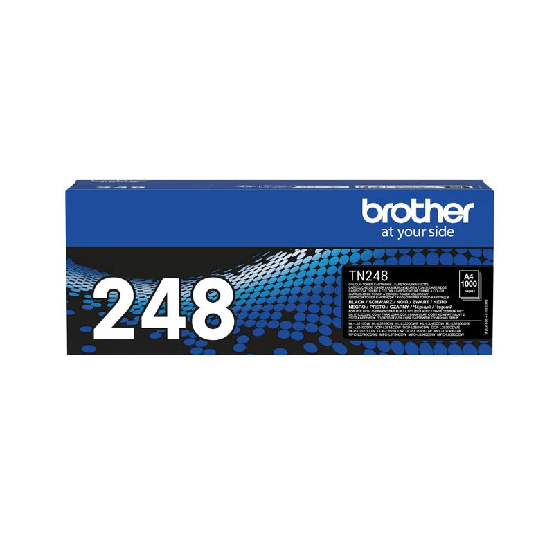 BROTHER TN-248BK Toner Cartridge, Black, Single Pack, Standard Yield, Includes 1 x Toner Cartridge, Genuine Supplies